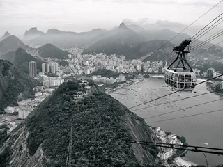 山峦,冰雪,自然/人文景观,索道缆车,云雾,[2006]里约热内卢