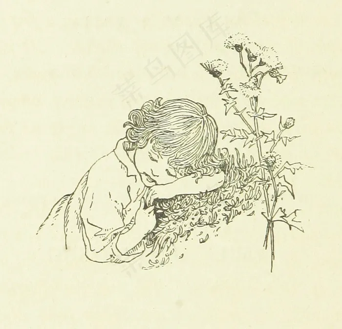 图片取自《土地的摇篮曲》第8页，由A. Strettell收集并翻译成英文经文。带有...插图等'