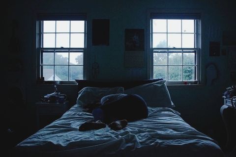 窗户,室内一角,床,床品,卧室,空床