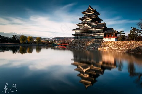 城楼,桥梁,都市夜景,天空,屏幕截图,松本城-日本 城楼,桥梁,都市夜景,天空,屏幕截图,松本城-日本