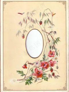 维多利亚时代相册的相册页面 维多利亚时代相册的相册页面