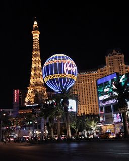 都市夜景,建筑,城市夜景照明,夜景照明,步行街,巴黎拉斯维加斯