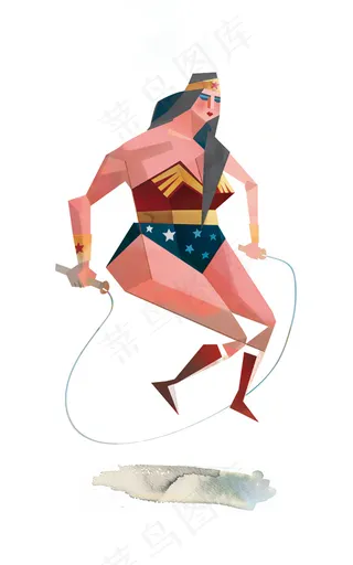 五角星,箭头,交通运输,礼品盒,卡通图像,神力女超人