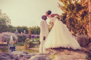 婚纱写真,婚纱,婚礼,街道,油画,杰西卡和凯文