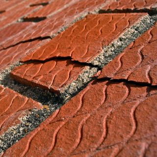 砖石材,隔热砖,砖红色,建筑,龟裂的大地,砂浆FTW