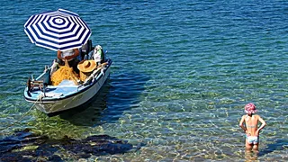 渔夫和游泳女孩/工作和娱乐