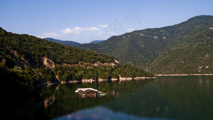 湖泊,江河,山峦,树,峡谷,布拉季戈沃水库废水处理厂