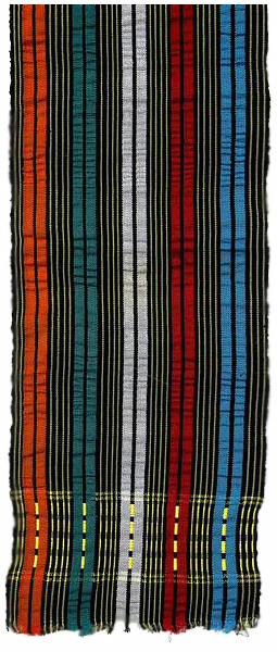 非洲泡泡纱，经线面临平纹，棉线；非洲; 1970年代