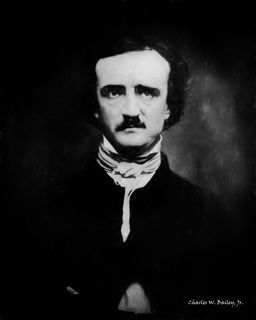 小查尔斯·W·贝利（Edgar Allan Poe）的数字木炭绘画