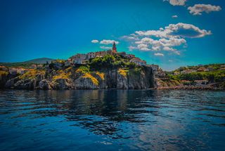 海洋,湖泊,江河,风景,山峦,Vrbnik
