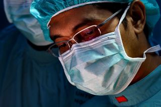 口罩,男孩,女孩,眼镜,美女,医学/外科手术摄影