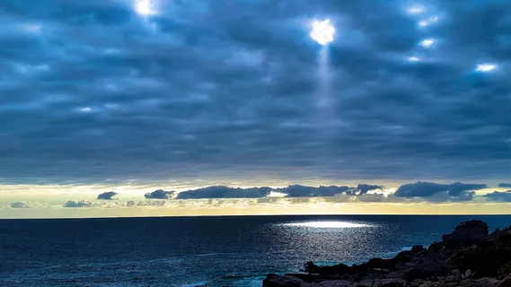 卷积云,海洋,天空,湖泊,草原,Instante de Dios-即时上帝