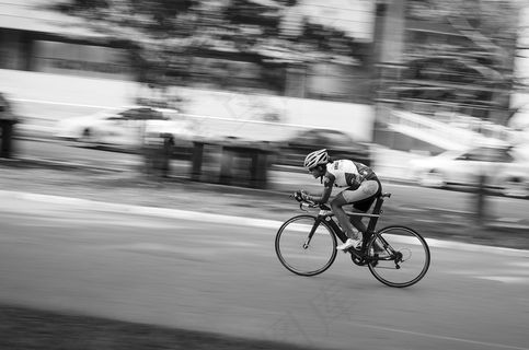 折叠自行车,自行车,摩托车,城市街道,独轮车手,强度