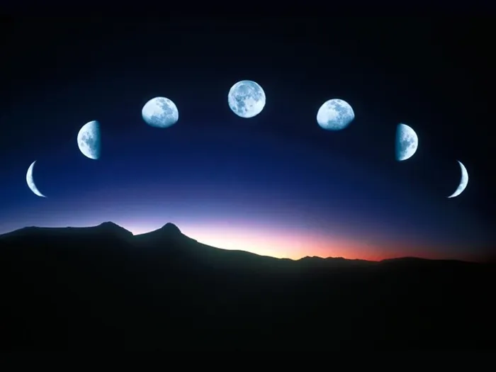 月夜,太空,壁纸,月亮,荧光壁纸,月相
