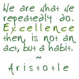 亚里斯多德报价绿色