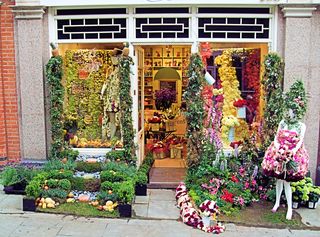 在亭子路，切尔西-伦敦的花店。