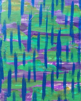 金线马赛克,模糊图片,包装袋/盒,地砖,玻璃马赛克,画布“ S7 LXXXIX”上的原始丙烯酸抽象绘画