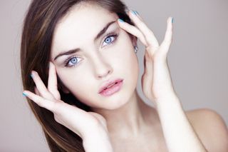 美女,人物特写,眼睛,头发,时装T台,美丽的罪恶化妆