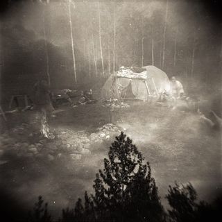 老式的出汗仪式结束时的华丽图像：用Holga进行两次曝光（来源：Martin Husch）