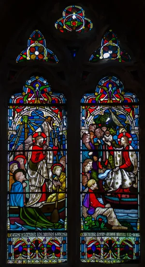 彩绘玻璃窗，圣玛丽抹大拉教堂，海上圣伦纳德斯