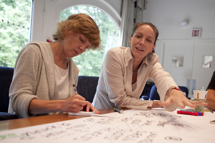 老年人,人物特写,书画笔会,商务洽谈,钢笔画,2010年PopTech科学与公共领导学者