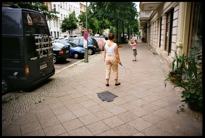 羽毛球在街上，柏林