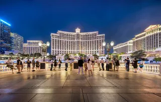 建筑,城市街道,城市夜景照明,夜景照明,都市夜景,拉斯维加斯三大酒店