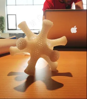 玩具,苹果,海星,拼图,3D立体拼图,3D打印-病毒-@Dizingof的数学运算-在makerbot Replicator-2 3D打印机上