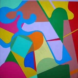 色彩研究：几何和有机2D合成