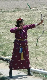 武器,女孩,美女,拉弓射箭,蒙古袍,DSC_2656