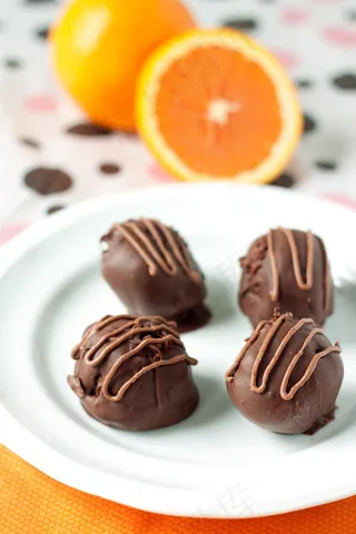 包装食物-巧克力,冰激凌,蛋糕,巧克力,核桃,巧克力橙蛋糕球