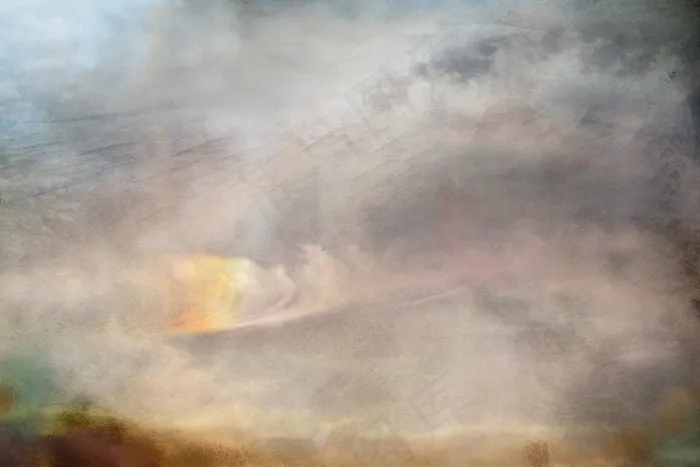 天空,雨层云,湖泊,云雾,爆炸现场,〜蓝风〜