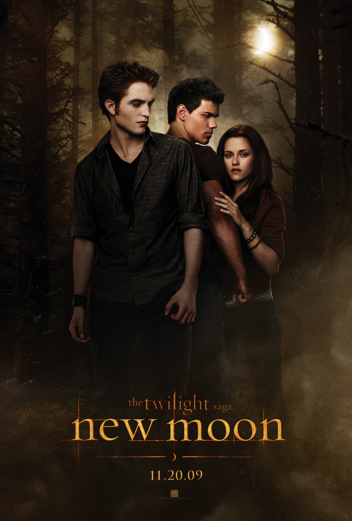 暮光之城2：新月,罗伯特·帕丁森,哈利波特与密室,the twilight saga new moon,屏幕截图,新月海报2。