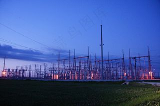 桥梁,夜景照明,船桅,起重机,集装箱,DSC04472