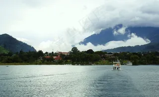 湖泊,江河,海洋,山峦,天空,危地马拉阿蒂特兰湖