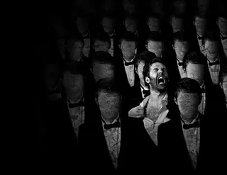 摇滚乐团,版画,,黑白照片,找到一份真正的工作