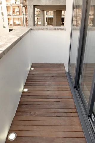 床,室内一角,椅子,楼梯,木格栅,下露台