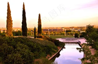 寺塔,建筑,山峦,历史遗迹,街道,PARQUE JUAN CARLOS I MADRID 9491 2015年5月15日