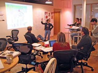 商务洽谈,小组会议,教室,召开座谈会,技术讲座,头脑风暴