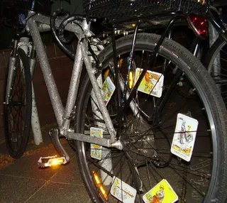 电线,车架,自行车,摩托车,撞车,闪亮的吉普赛自行车