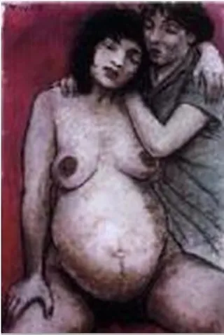 油画,钢笔画,肌肉男,美女,尼安德特人,出生时间