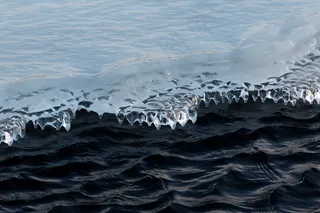 冷，冻结，冰，湖，雪，水，波浪，冬季