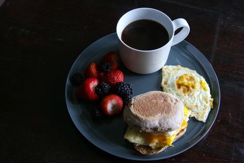 咖啡，鸡蛋，鸡蛋，食品，午餐，小吃，小吃