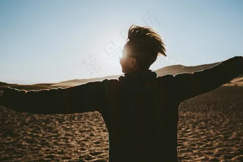 快乐，假日，夏季，假期，女人