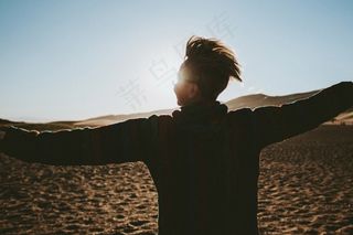 快乐，假日，夏季，假期，女人