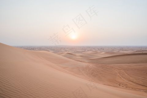 沙漠，迪拜，沙丘，阿联酋，nomade，沙，天空，日落，旅行者，温暖