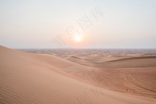 沙漠，迪拜，沙丘，阿联酋，nomade，沙，天空，日落，旅行者，温暖