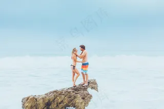 海滩，适合，健身，高清壁纸，健康，健康，假日，假日，爱，海洋，海，夏季，游泳，度假，假期