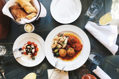 晚餐，高清壁纸，板，板，餐厅