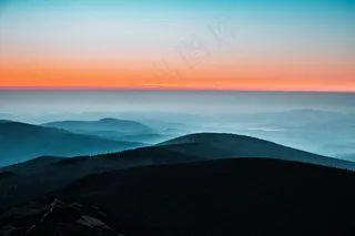 距离，天空，夏季，视图，远景